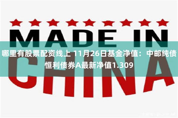 哪里有股票配资线上 11月26日基金净值：中邮纯债恒利债券A最新净值1.309