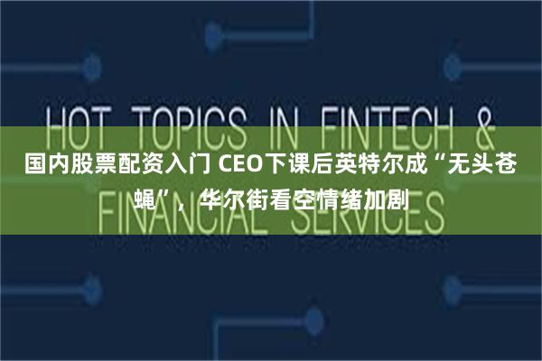 国内股票配资入门 CEO下课后英特尔成“无头苍蝇”，华尔街看空情绪加剧