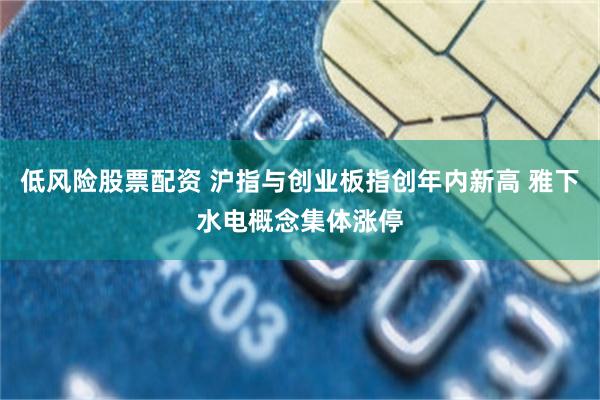 低风险股票配资 沪指与创业板指创年内新高 雅下水电概念集体涨停