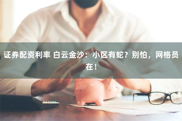 证券配资利率 白云金沙：小区有蛇？别怕，网格员在！