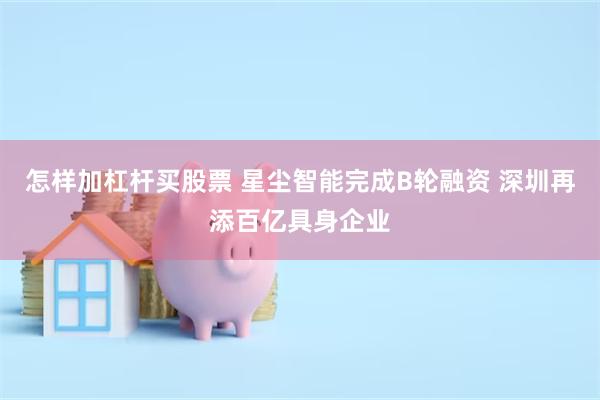 怎样加杠杆买股票 星尘智能完成B轮融资 深圳再添百亿具身企业