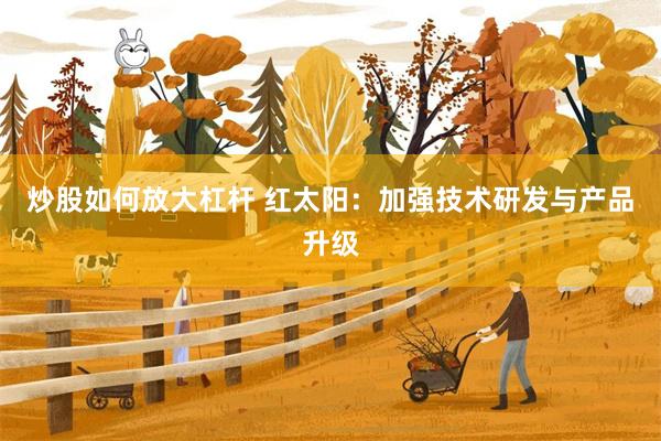 炒股如何放大杠杆 红太阳：加强技术研发与产品升级